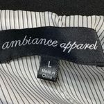 Ambiance Apparel Black Notch Collar Button Long Sleeve Blazer Coat Jacket Size L Photo 2