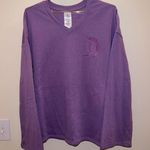 Disney  Parks Purple V-Neck Pullover – Youth Small (Fits Adult XS-S) NWT Photo 0