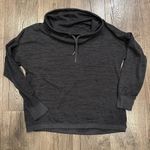 Athleta  Blissful Cowl Neck Hoodie Sweater Charcoal Grey Heather Size L Photo 9