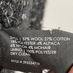 Club Monaco Chunky Knit Jacket Black Mohair Alpaca Blend Womens Small Photo 4