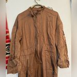 Free People FLY HIGH JUMPSUIT PERUVIAN WALNUT SIZE SMALL EUC LIKE NEW SMALL Photo 0