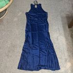 Rails  Solene Satin Midi Sheath Slip Dress Navy‎ Blue XS Photo 3