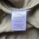 Lulus  Womens Sage Green Off The Shoulder Mini Dress With Leg Slits Size Small Photo 6