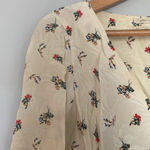 Urban Outfitters  Cream Floral Blouse Size Small Photo 5