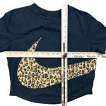 Nike Women's Leopard Print Crop Top & Shorts Set Size S Activewear Photo 2