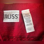 RUSS Women's Fair Isle Red Button front Sleeveless Grandma Sweater Vest |Sz:XL Photo 5