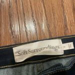 Soft Surroundings straight leg lace hem jeans size 2 Photo 6