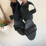 Munro  black patent leather elastic straps heels Photo 1