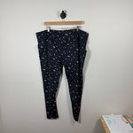Vera Bradley NWOT Garden Ditsy Floral Polka Dot High Rise Leggings Navy Multi 3X Photo 6