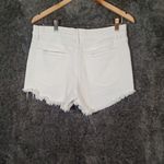 Pistola  White Jean Shorts Distressed High-Waisted Cut Off Raw Hem Size 29 Photo 2