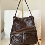 Nino BOSSI Brown Leather Shoulder Bag with Slouchy Design Photo 0