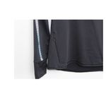 GapFit Women's Sz M Winterbrush  Black Long Sleeve with Mock Zip Neck‎ Photo 7