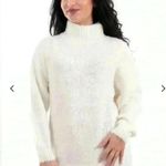 Molly Bracken  Fuzzy Sweater Cream Turtleneck sweater Photo 1