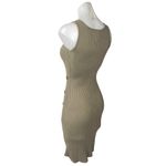 Hippie Rose  Olive Green Sleeveless Ribbed Knit Tank Bodycon Mini Dress Size S Photo 1