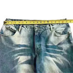 No Excuses  Blue Distressed Whitewash Flared & Frayed Wide Leg Junior’s Size 15 Photo 11