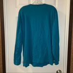 Jones New York  Blue/Teal Ruffle Accent Long Sleeve Top size 3X Photo 10