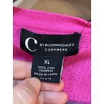 C By Bloomingdale's Cashmere V Neck Cardigan Women's Size XL Ultra Pink Photo 4