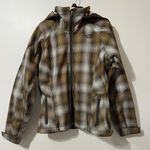 The North Face Morgan TNF Apex Brown Plaid Jacket Small Photo 0