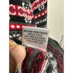 Breckenridge  Full Zip 100% Cotton Red Black Cardigan Sweater‎ Women's Size Small Photo 7