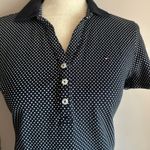 Tommy Hilfiger  Navy and White Polka Dot Polo Style Shirt Dress Photo 1