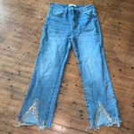 Risen wide leg normcore 9/29 bling fringe hem Eras jeans Blue Photo 0