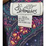 Vintage Y2K J.O. Intimates Paisley Kimono Robe Silky Lightweight Womens Medium M Purple Photo 4