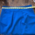 ZARA Electric Blue Stretch Pencil Mini Skirt Size Small Photo 5