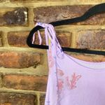 Free People Lavender Lilac Purple Floral Clear Skies Tunic Mini Dress Size Small Photo 3