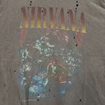 Urban Outfitters Nirvana MTV Unplugged in New York Grunge Band Distressed T-Shirt Size O/S Photo 1