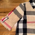 VICI  Plaid Button Down Shirt Dress Casual Long Sleeve Beige Women Large Red Photo 2