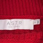 ASTR  the label Cozy Red Turtleneck Sweater Medium Photo 2