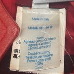 KENZO 100% Lamb leather jacket Orange Size 40 Photo 9