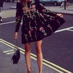 Philosophy Floral Embroidered Black Dress/Tunic Size Medium Boho Hippie Sz Med Photo 3