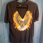 Truly Madly Deeply  Dark Brown Tee | Size Small Photo 0
