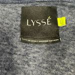 Lysse Navy Linen Shirt Short Sleeves Scoopneck Size Large Photo 2