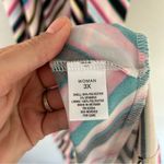 Roz & Ali NWT  Multicolored Colorful Rainbow Maxi Dress Vacation Summer 3X Photo 4