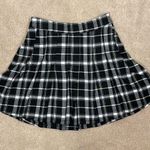 Hollister Clueless Black White Plaid Flare Pleated 90s Y2K Mini Skirt Women XS Photo 0