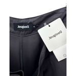 Desigual  Black Wide Leg Trousers XL High Rise Pleated Flowy Pants Cropped Boho Photo 4