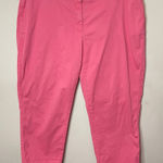 Crown & Ivy Mid-Rise Cropped Chino Pant in Salmon Pink, 18W Photo 0