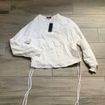 The Range white sweatshirt with scrunch sides Photo 0