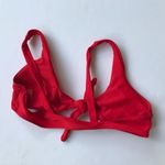 Zaful  Red Bikini Top Small Size 4 Front Ties EUC Photo 8