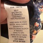 Exclusive One double layered navy blue floral lace top Photo 3