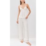 Eberjay Eberjey Mia Cami And Pant PJ Set in Ivory Small Womens Pajamas Pants Top Photo 13
