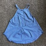 Esley  semi open back striped top sz S Photo 4