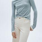 Mango NEW  Catherin Culotte High Rise Denim Jeans Photo 1