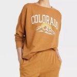 Colsie COLORADO Destination Sweatshirt Orange Photo 1
