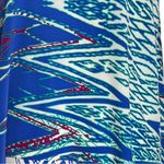 Lovers + Friends Hagar Mini Dress Blue White Ikat Print Sleeveless Swing Dress Photo 3