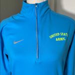 Nike Women's Bright Blue Quarter-Zip Pullover Photo 2