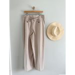 Madewell | NWT The Harlow Wide-Leg Trouser Brushed Twill Pebble Stone | Sz 14 Photo 8