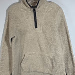 Te Verde Women's Fleece Pullover Jacket Quarter Zip Mock Neck Brown Small Photo 0